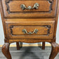 Bedside Table Vintage French Louis XVI Oak Carved Nightstand Cabinet LOT 4695