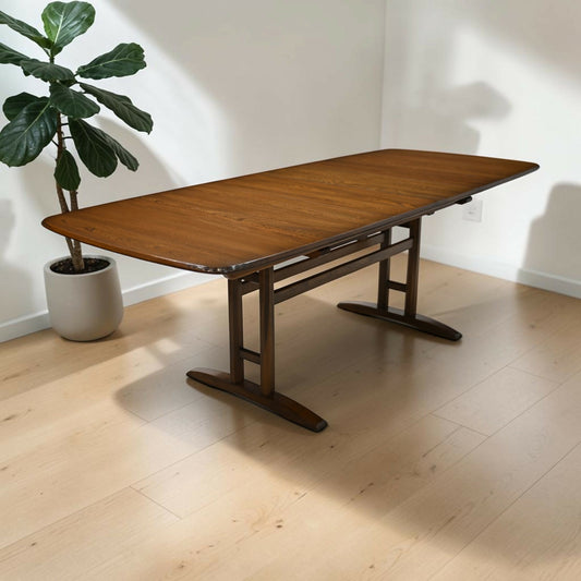 Ercol Burford Extending Dining Table 3 Extension Sections Light FREE UK Delivery