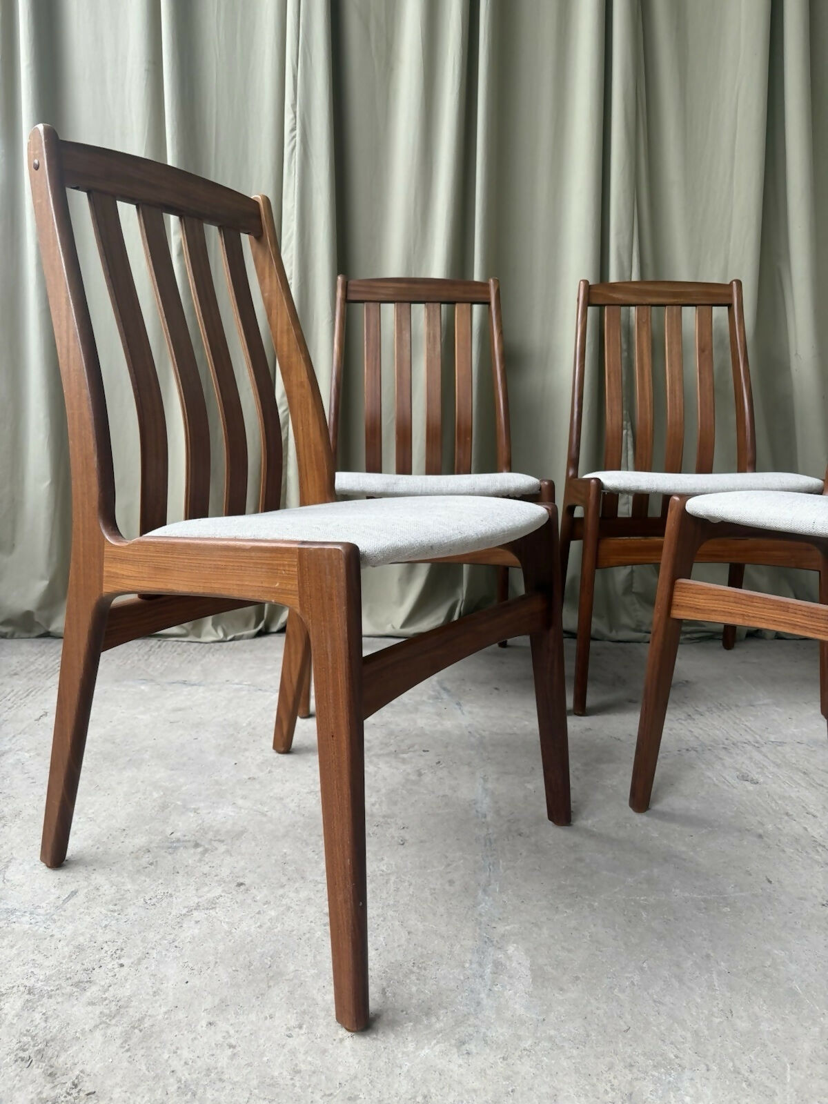 Vintage Mid Century 4 Schonning & Elgaard Danish Dining Chairs Retro Scandi R1005