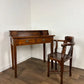 Reproduction Oriental Style Writing Table With Matching Corner Chair