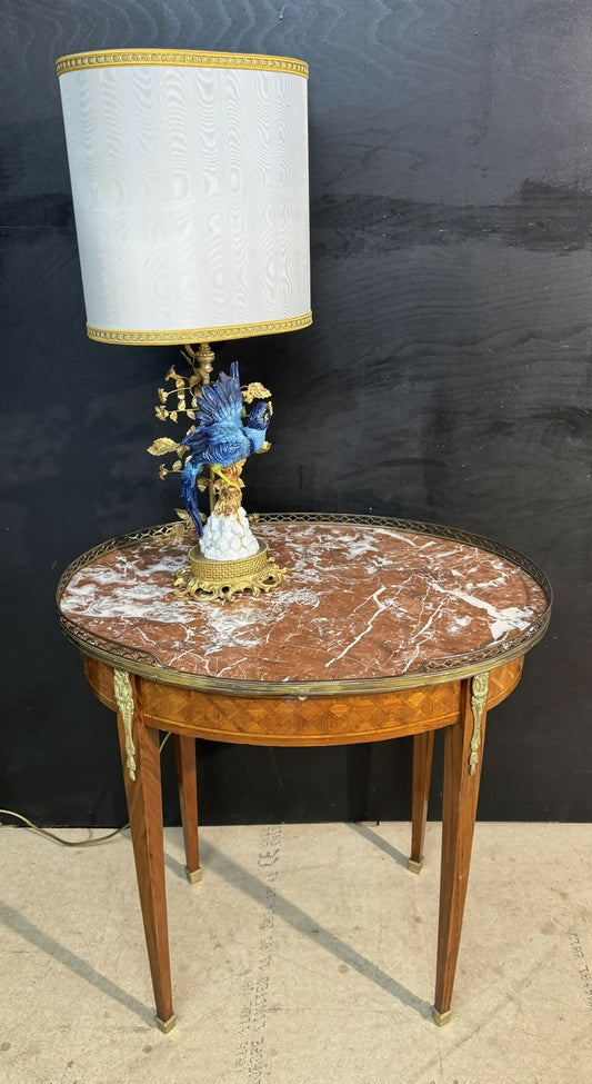 French Oval Lamp Table