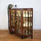 Vintage Art Deco drinks cocktail cabinet, black and gold