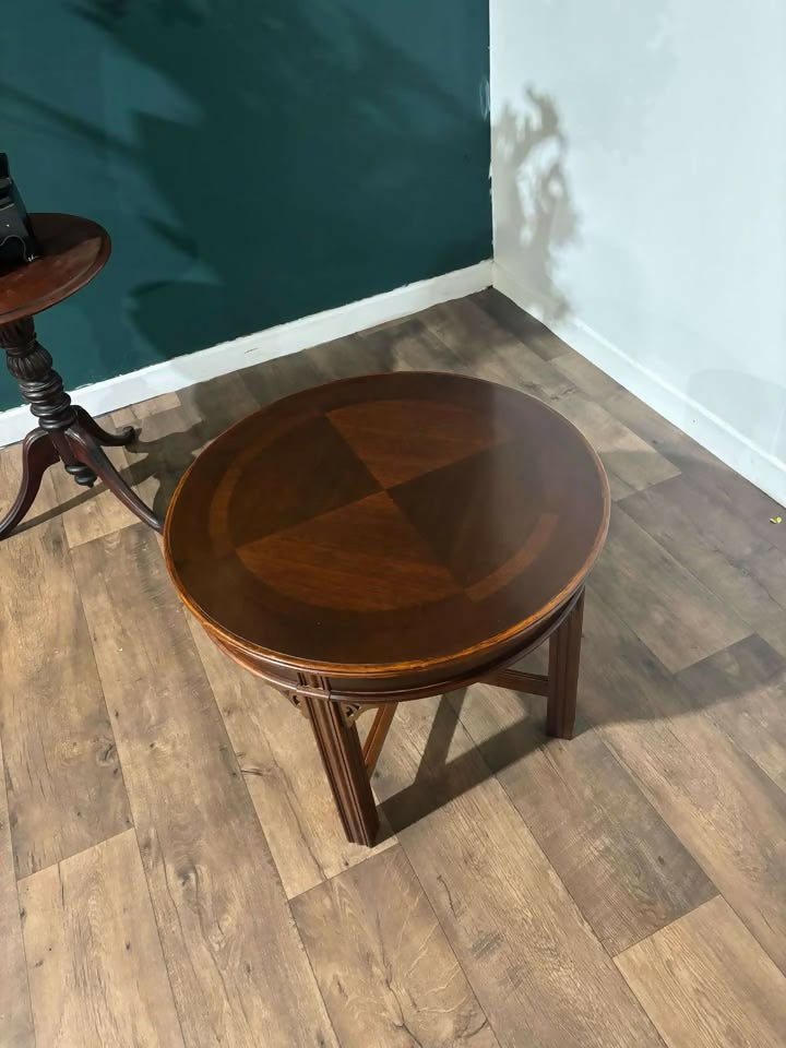 Reproduction Mahogany Circular Coffee Tableb