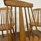 Set of Four Rodanski Mid Century Danish Style Stick-Back Dining Chairs