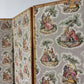 Vintage Four Panel Folding Bedroom Screen / Room Divider
