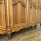 Wardrobe Vintage French Louis XVI Style Oak Four Door Carved Armoire LOT 6516