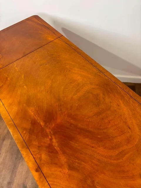 Reproduction Mahogany Drop Leaf Sofa Table with Drawers