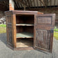Antique Ecclesiastical Carved Oak Corner Kitchen Pantry Storage Cupboard