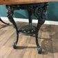 Victorian Cast Iron Pub Table With Mahogany Topbw