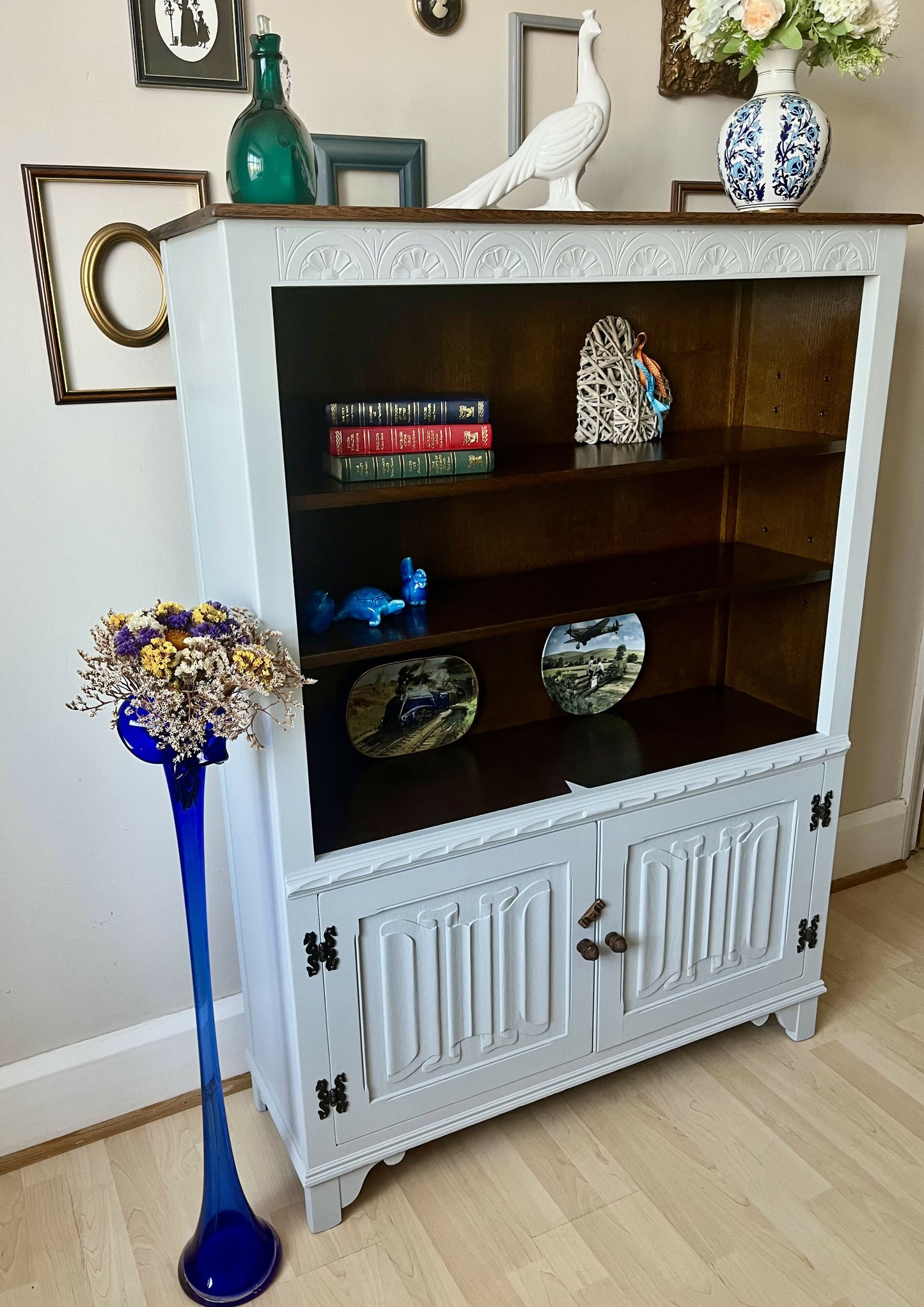 Vintage Jaycee Oak, Cabinet, Bookcase, Display