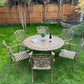 Six Seater Vintage Patio Set finished in Bronze