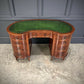 Edwardian Mahogany Vintage Kidney Shaped Desk