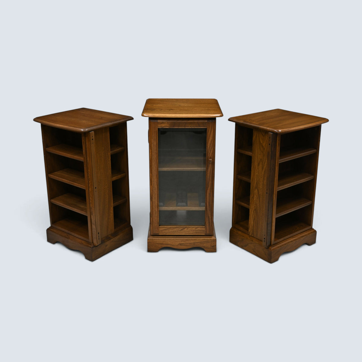 Ercol 3 Piece Midi Hi Fi Cabinet Golden Dawn Finish CD Storage FREE UK Delivery*