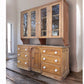 Large Antique Victorian Pine Glazed Dresser Housekeepers Cupboard