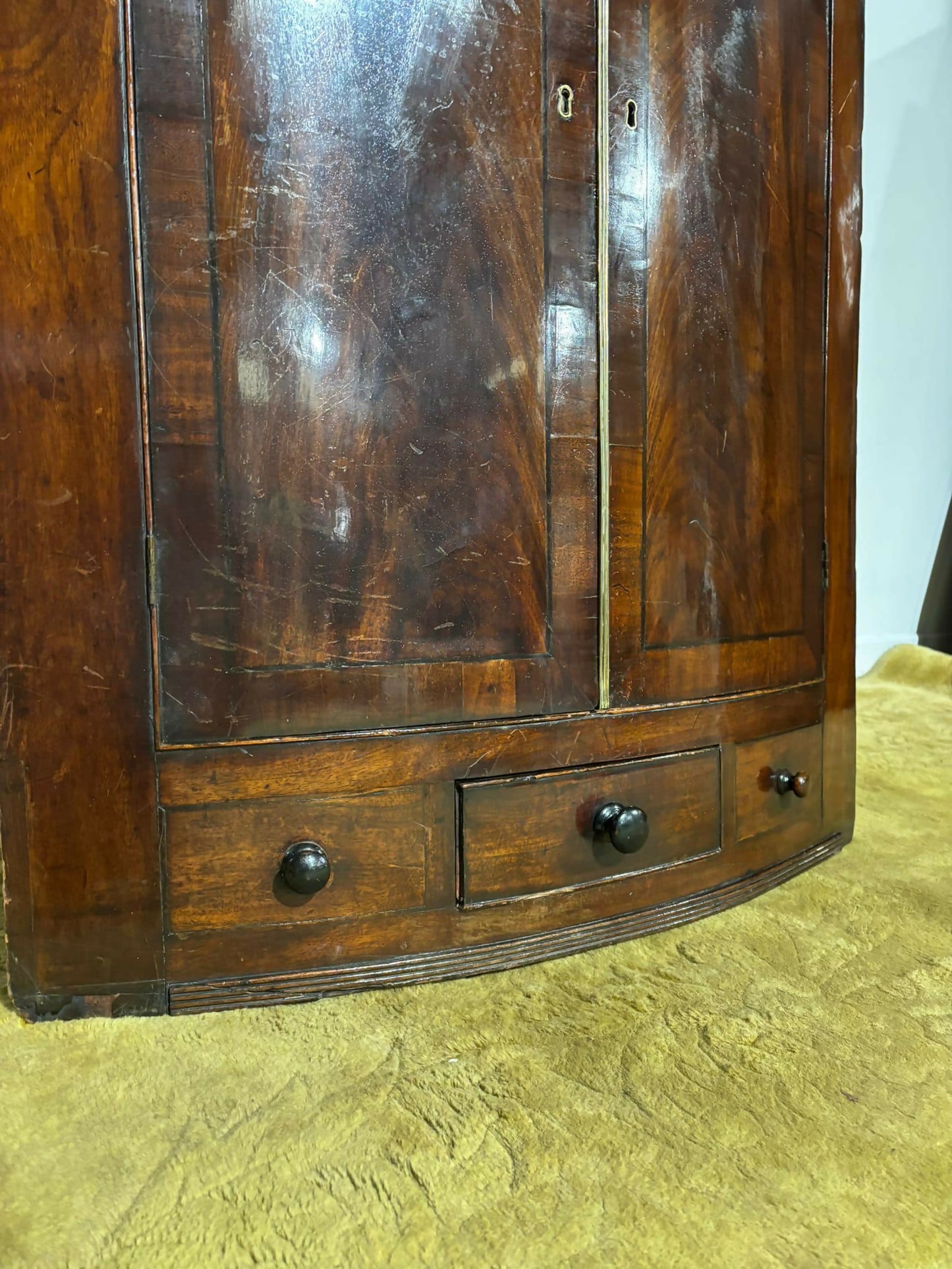 George III Mahogany Corner Cupboard5