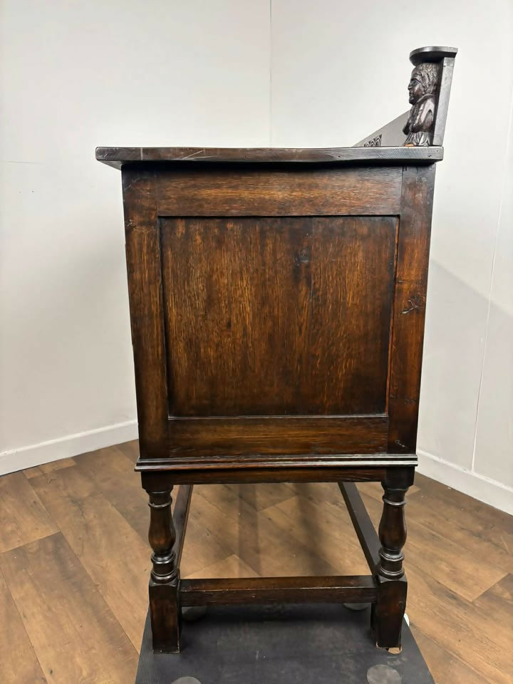 Late 19th Century Carved Oak Sideboard