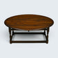 Old Charm Oak Drop Leaf Long Oval Coffee Table Light Oak 2144 FREE UK Delivery