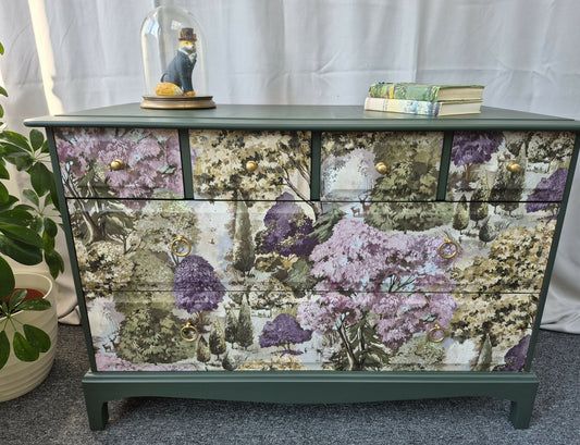 Decoupaged Stag chest of drawers
