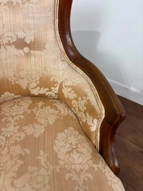 Edwardian Mahogany Inlaid Tub Chair