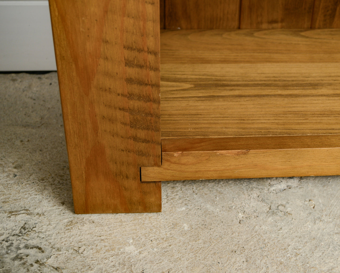 Rustic Tall Pine Bookcase with Drawer - 200 cm Tall