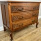 Chest of Drawers Vintage French Louis Oak 3 Drawers Carved Cabinet LOT 6253