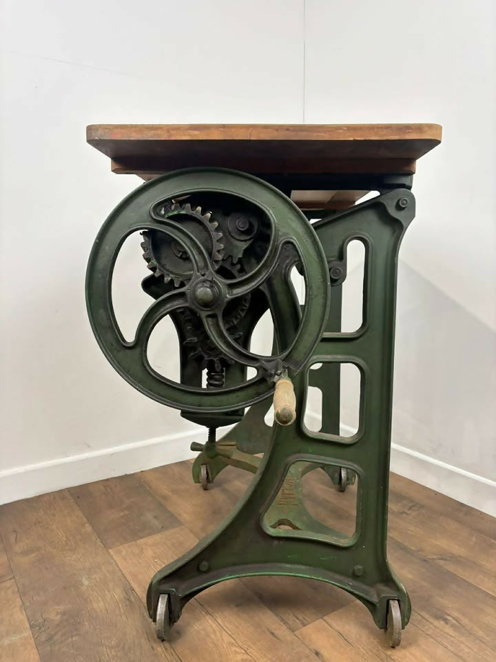 Vintage ‘Anglian’ Cast Iron Mangle With Pine Rollers