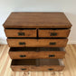 Antique Victorian Pine Chest of Drawers Rustic Solid Pitch Pine