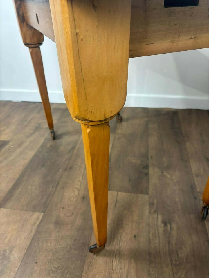 Vintage Stripped Oak Side Table