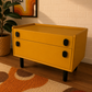 Meredew MCM 1970s low boy drawers record player unit
