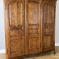 Wardrobe Vintage French Louis XVI Style Oak Three Door Carved Armoire LOT 6507