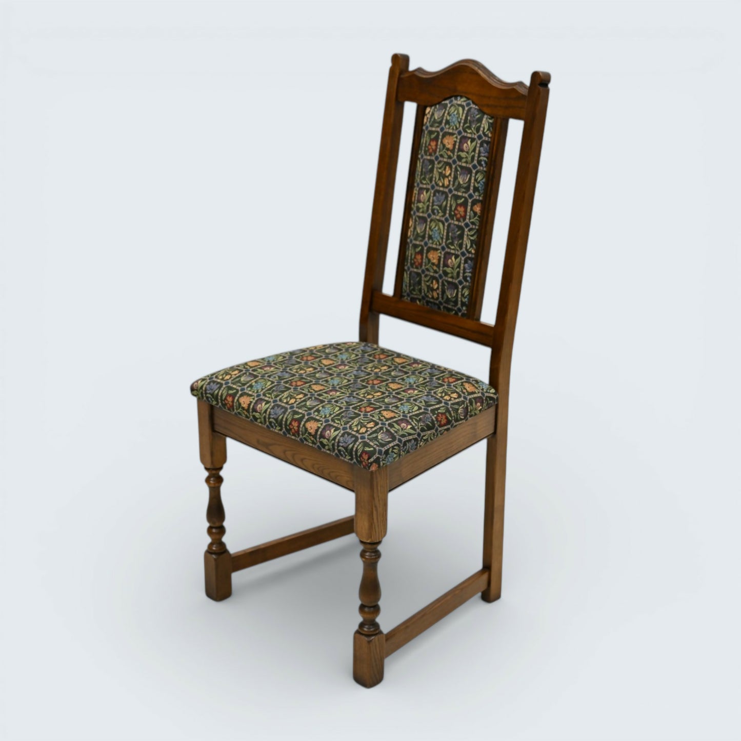 4 Old Charm Dining Chairs Widford Green Light Oak Upholstery FREE UK Delivery*