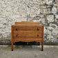 Vintage Chest Of Drawers Oak Two Drawer Cabinet
