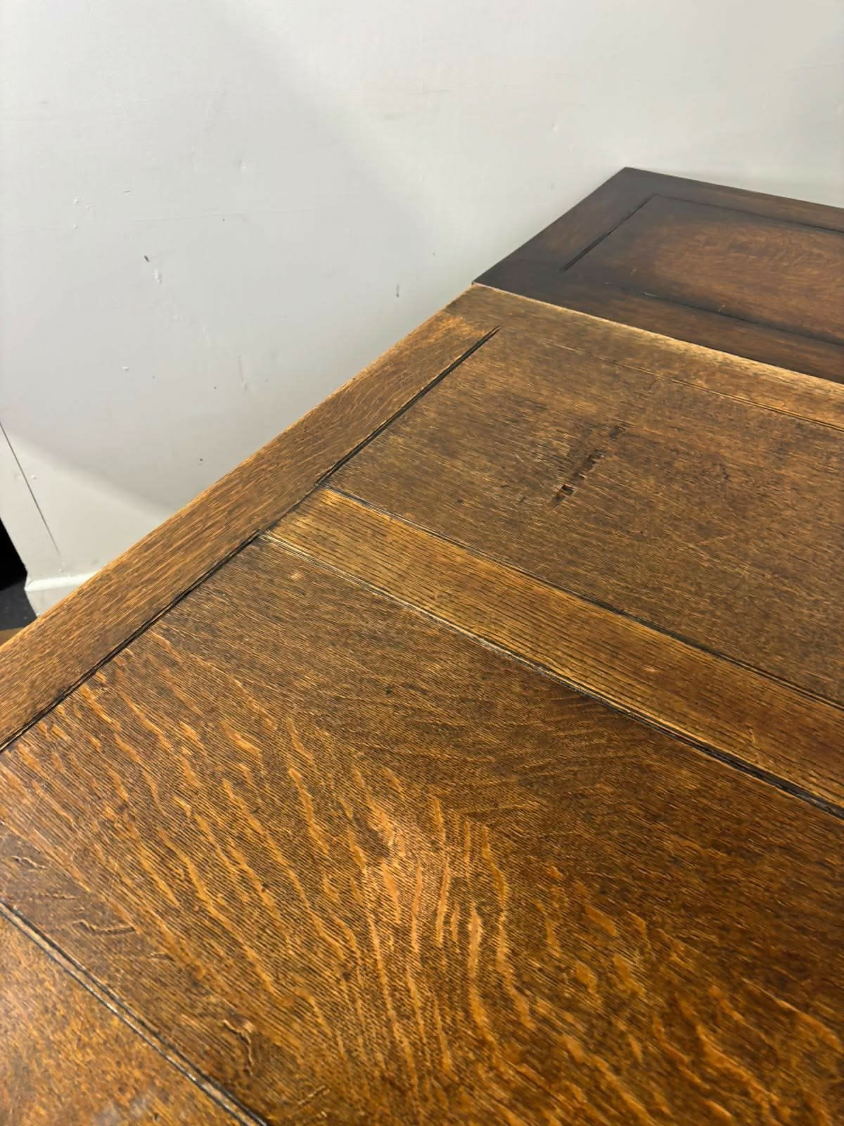 Vintage Oak Draw Leaf Dining Table – Barley Twist Base