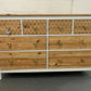 Large Boho Scandinavian Chest Of Drawers Painted Bespoke Stencilled