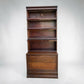 Antique Globe-Wernicke Oak barrister bookcase tall vintage display cabinet