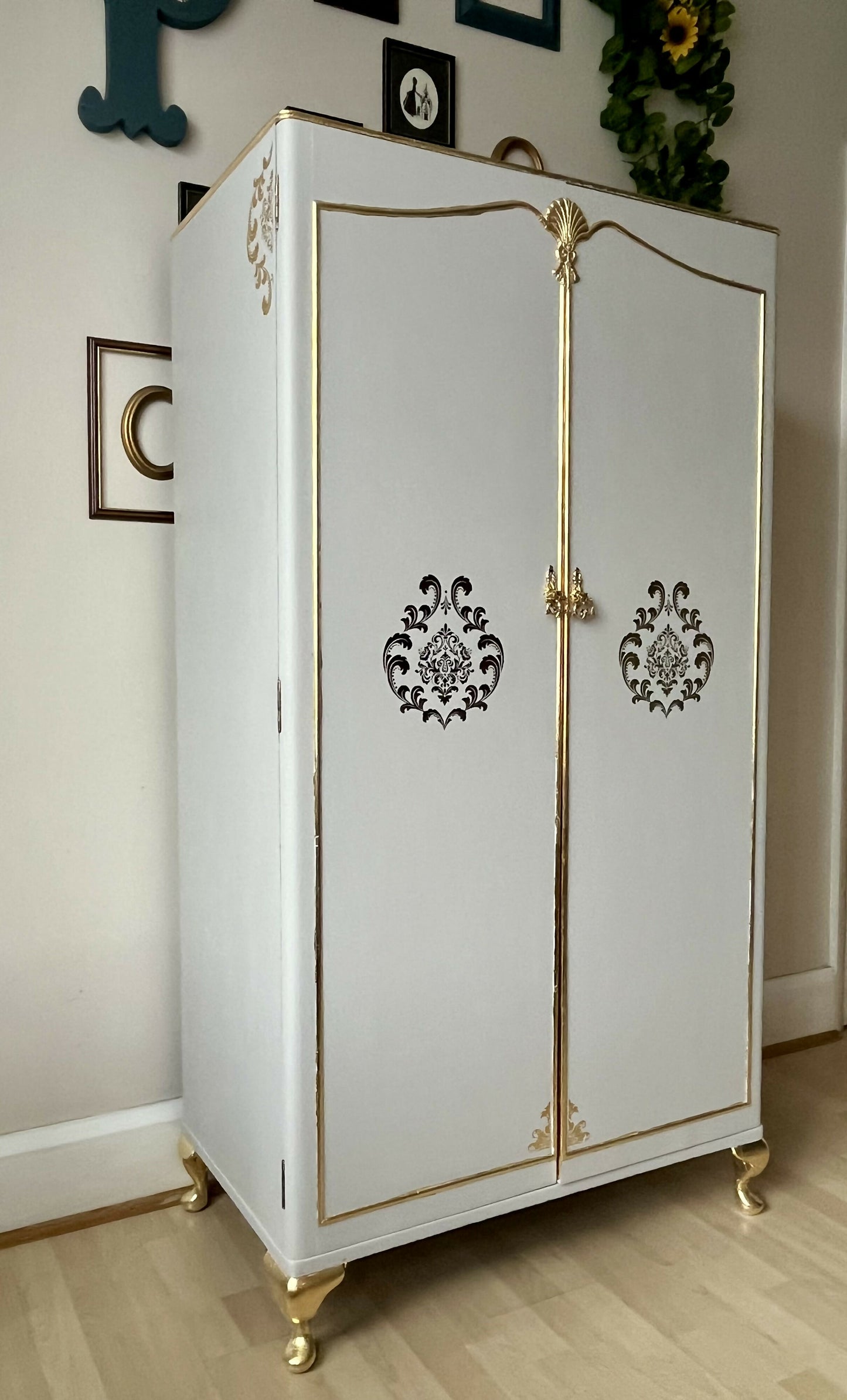 Vintage Wardrobe Armoire Restored, Upcycled