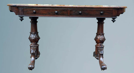 19th Century Victorian Rosewood Writing Table / Centre Table
