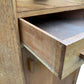 Mid century light Oak corner cupboard / drinks cabinet