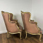 Pair of French Louis XVI Style Reproduction Armchairs