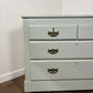 Victorian Blue Painted Pine Chest Of Drawers