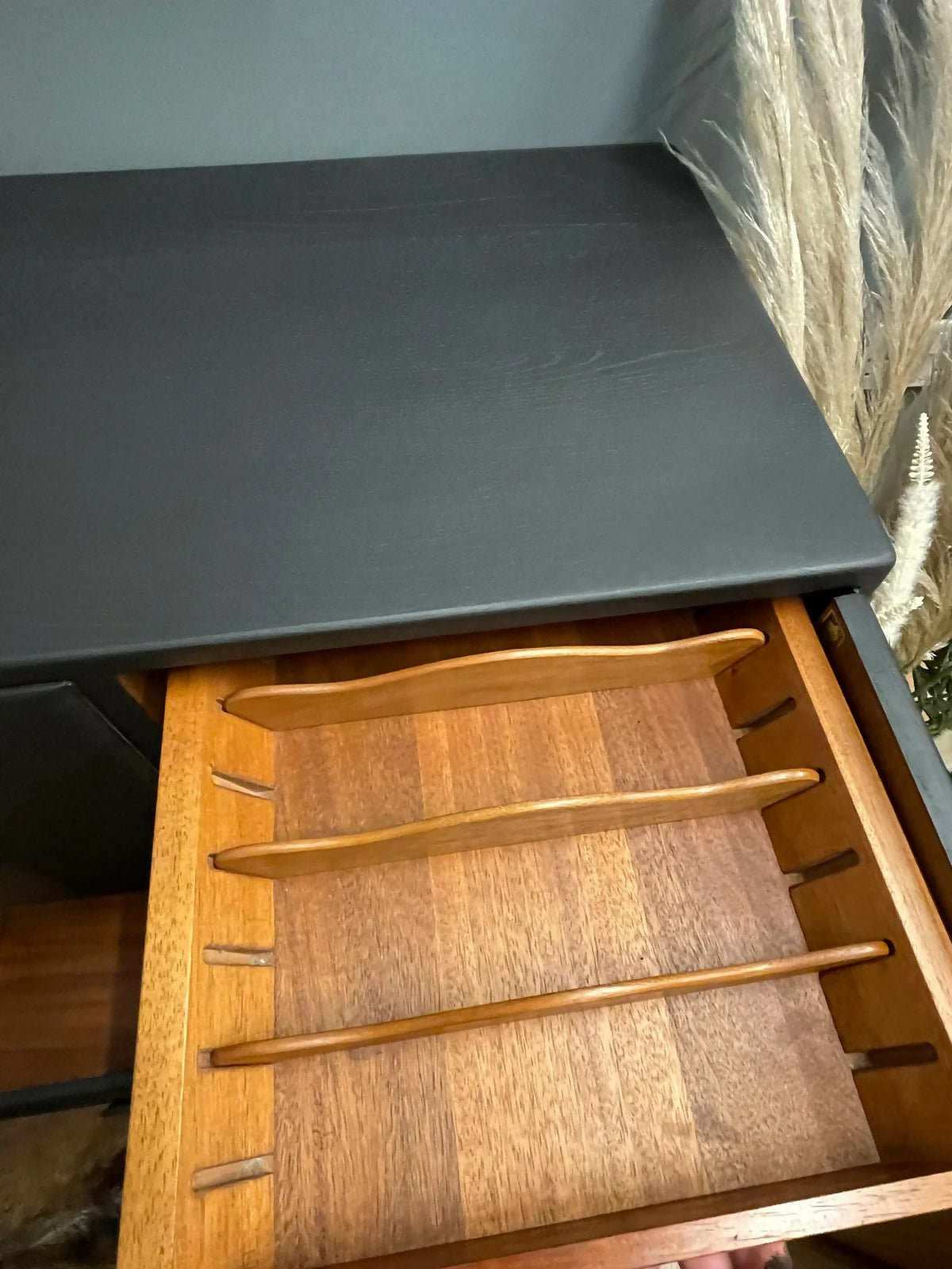 Vintage black Ercol Windsor sideboard