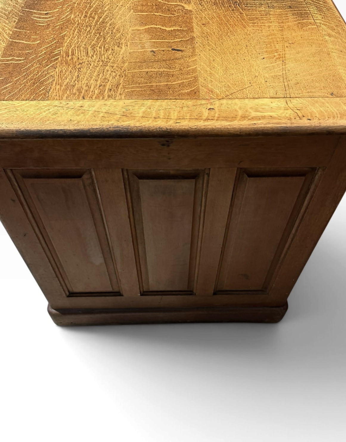 Art Deco period Oak pedestal desk