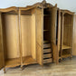 Wardrobe Vintage French Louis XVI Style Five Door Oak Carved Armoire LOT 6457