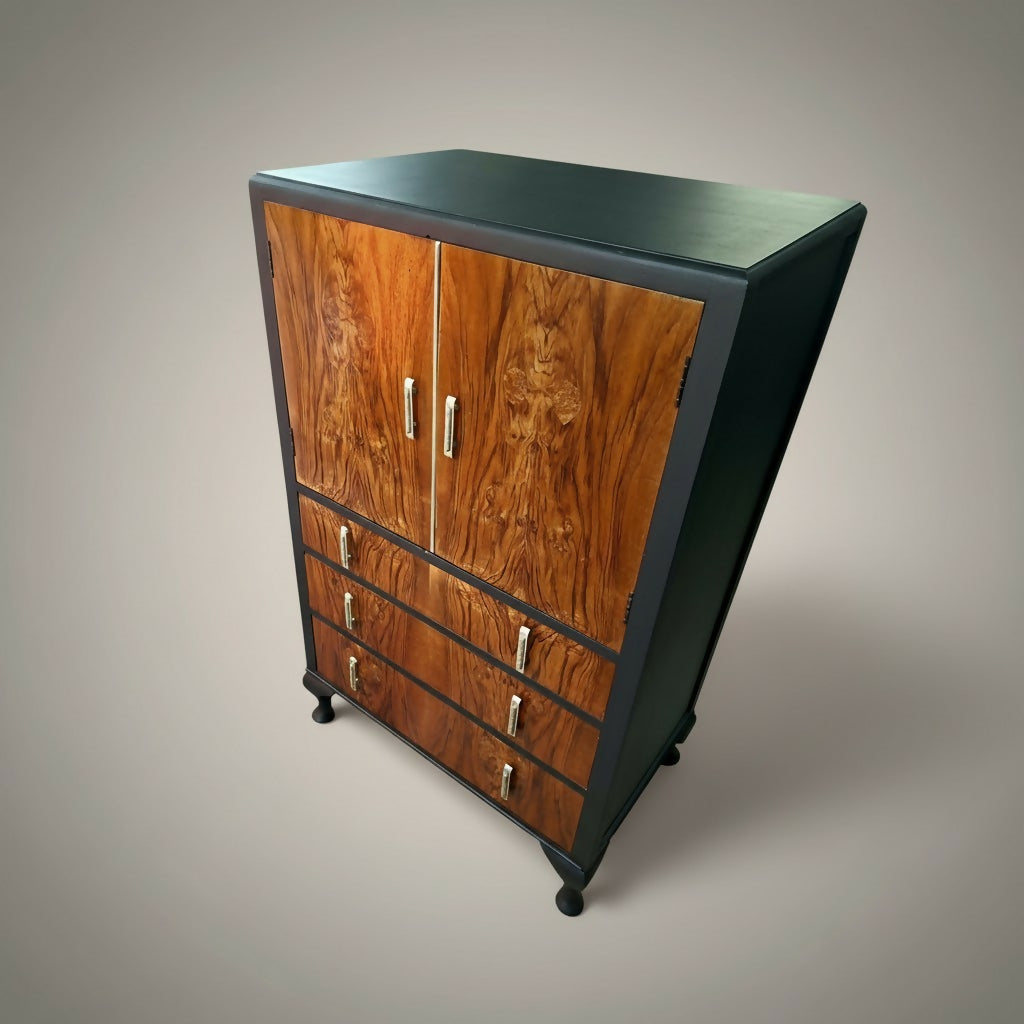 Vintage Art Deco Tallboy Cabinet