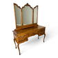 Dressing Table with Mirror Vintage French Louis Oak Vanity Table Makeup LOT 6600
