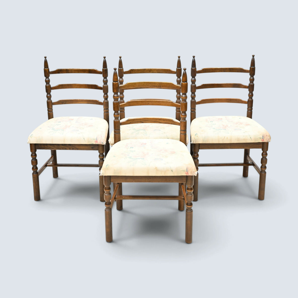 6 Dining Chairs by Youngers Upholstered Seats Incudes 2 Carvers FREE UK Delivery