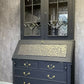 Writing Bureau with upper glass fronted Bookcsse
