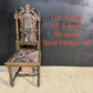 Set 8 French Carved Oak Dining Chairs