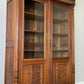 Bookcase Antique French Style Glazed Display Oak Cabinet Sideboard LOT 6513