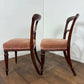 Pair of Victorian Mahogany Side Chairs on Turned Legs